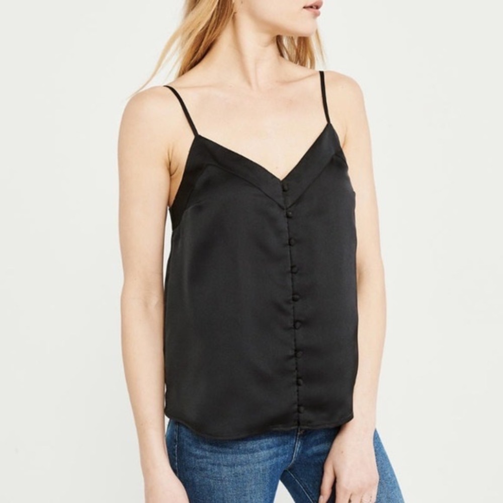 Abercrombie & Fitch Satin Button Camisole